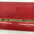 Louis Vuitton Wallet Clutch Red Vernis Ross More MM — view 4