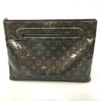 Louis Vuitton Monogram Eclipse Glaze Pochette Cosmos Clutch Bag — view 2