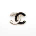 Chanel Brooch Corsage Gold Black Coco Mark Bicolor — view 3