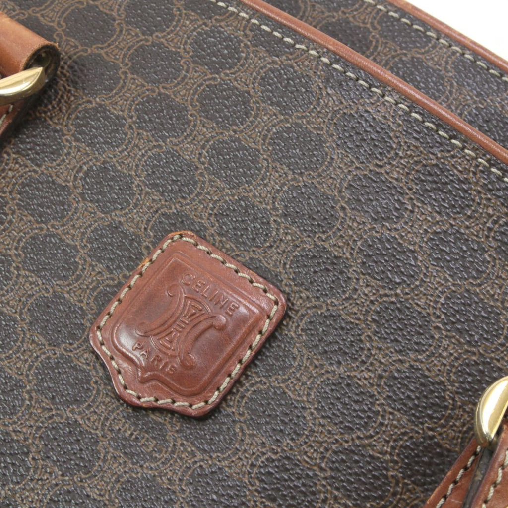 Celine Macadam Pattern Tote Bag Brown — view 5