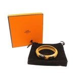 Hermes Lacquerwood Lacquer Brown Bangle 0134 — view 4