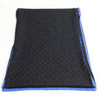 Louis Vuitton Echarpe Edge Scarf Black Blue My0137 — view 3