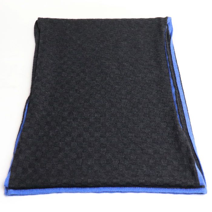 Louis Vuitton Echarpe Edge Scarf Black Blue My0137 — view 3
