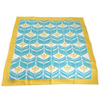 Gucci 100% Silk Scarf Adidas Collaboration Yellow And Blue — view 2