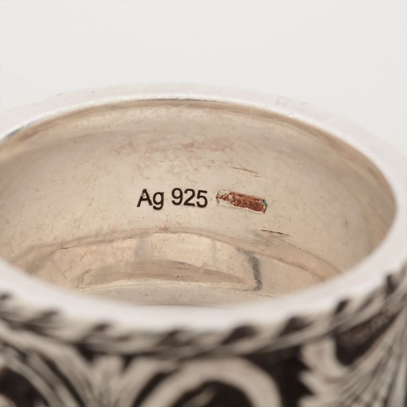 Gucci Taiga Head Arabesque Garden Silver Ring 12 — view 5
