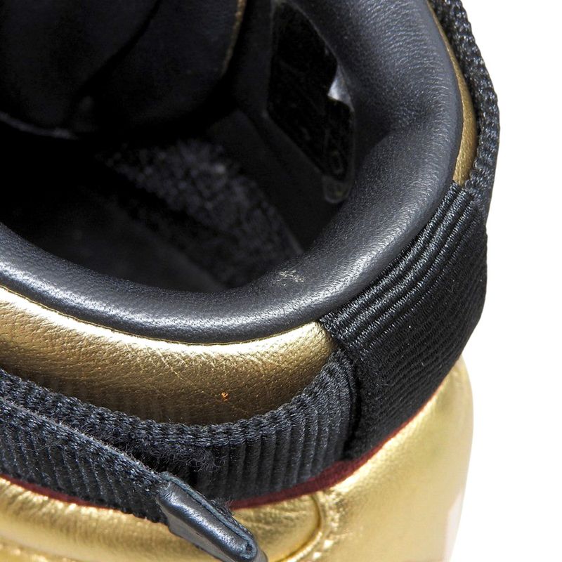 Chanel 2020 Coco Mark Gold Leather High Cut Sneakers Shoes — view 6