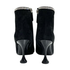 Chanel Boots Short Shoes Suede Fabric Black Rhinestone Star — view 5