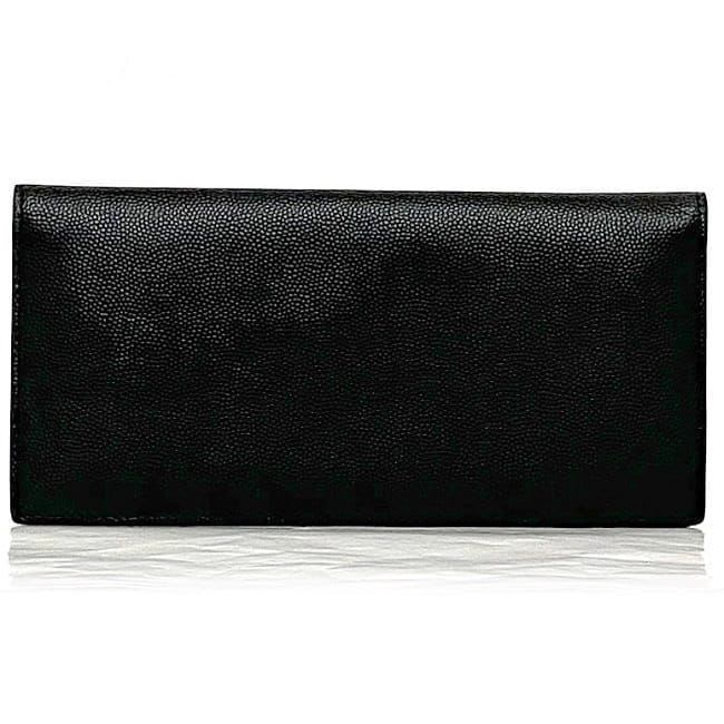 Saint Laurent Folding Long Wallet Black Tgn — view 2