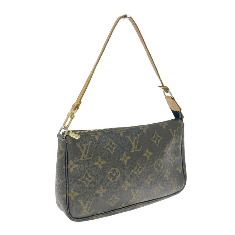 Louis Vuitton Monogram Pochette and Accessoire Pouch Brown — view 2