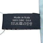 Chanel Scarf Logo CC Silk Blue Pink Multicolor — view 8