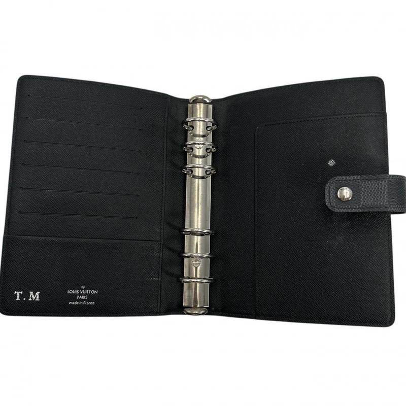 Louis Vuitton Damier Graphite System Notebook Cover Agenda MM — view 8