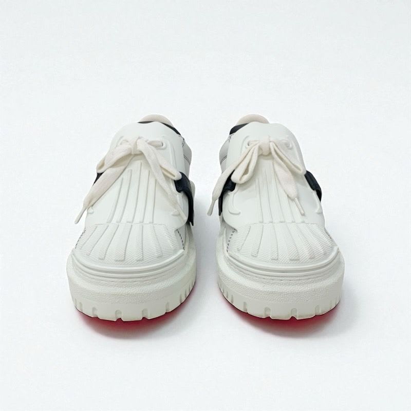 Christian Dior-id Sneakers Shoes Leather Rubber White Black Logo Velcro — view 2
