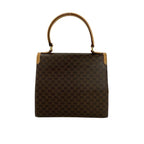Celine Macadam Blason Triomphe Pattern Logo Ring Hardware Leather 2-Way