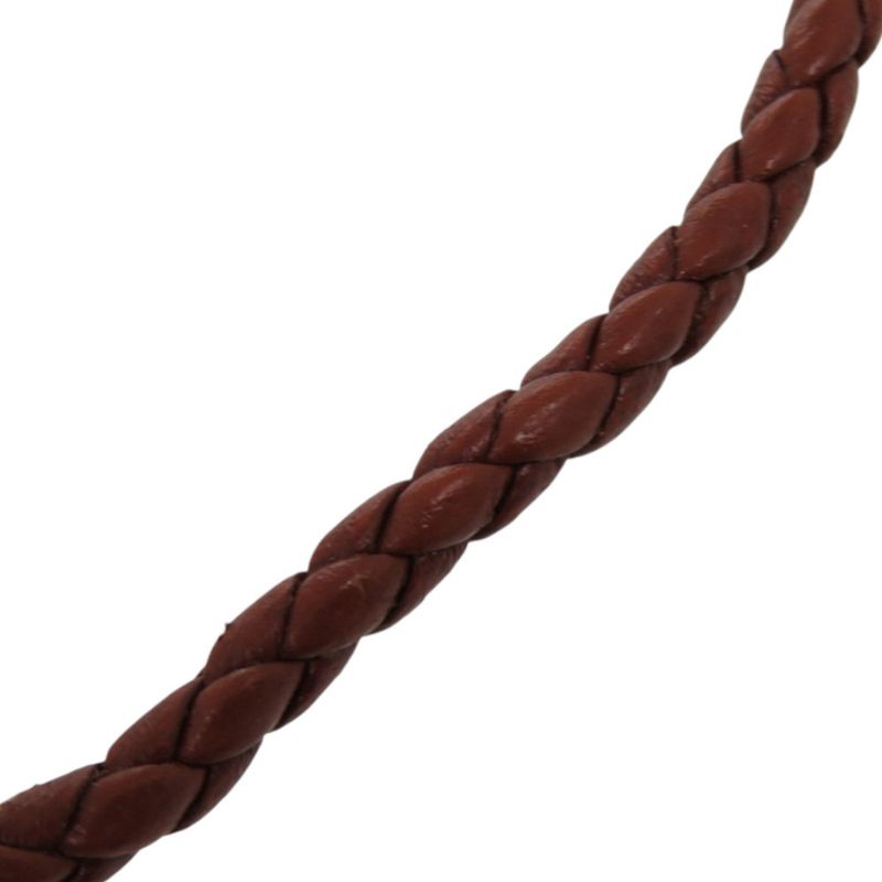 Hermes Leather 925 Silver Hardware Brown Bracelet 1126 — view 8