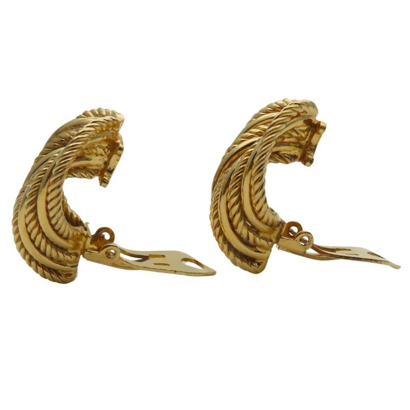 Celine Earrings Metal Gold Plated Accessories — view 3
