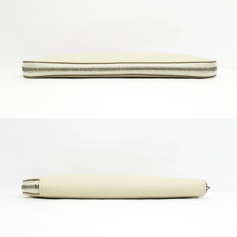 Hermes Azap Long Silk-in Epson Cles Silver Hardware Ivory-lea — view 4