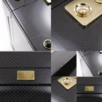 Hermes Espace GM Attache Case Carbon And Leather Black Trunk — view 8