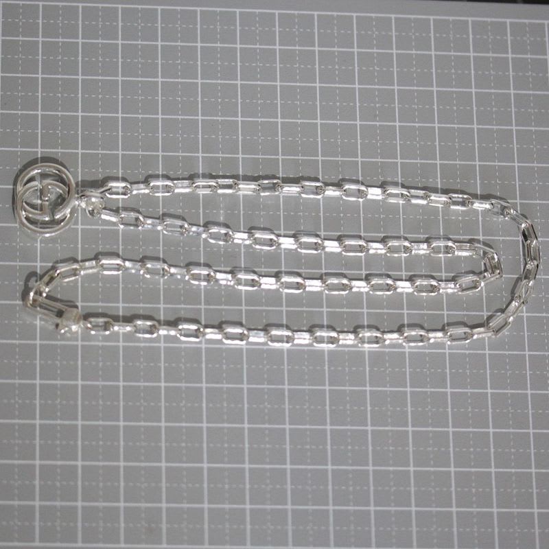 Gucci G Logo Necklace Silver 925 E1033 — view 7