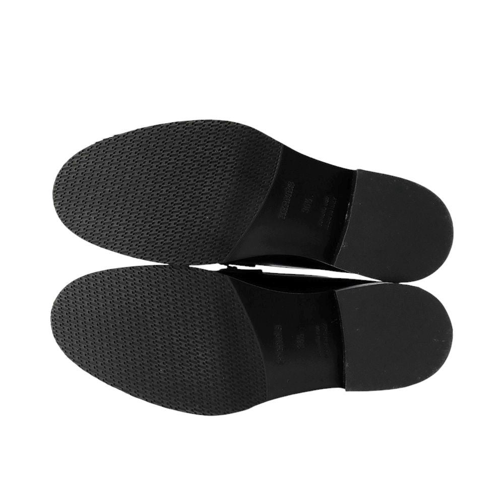 Hermes Moccasins Impact Calf Leather 36.5 Shoes Black — view 4
