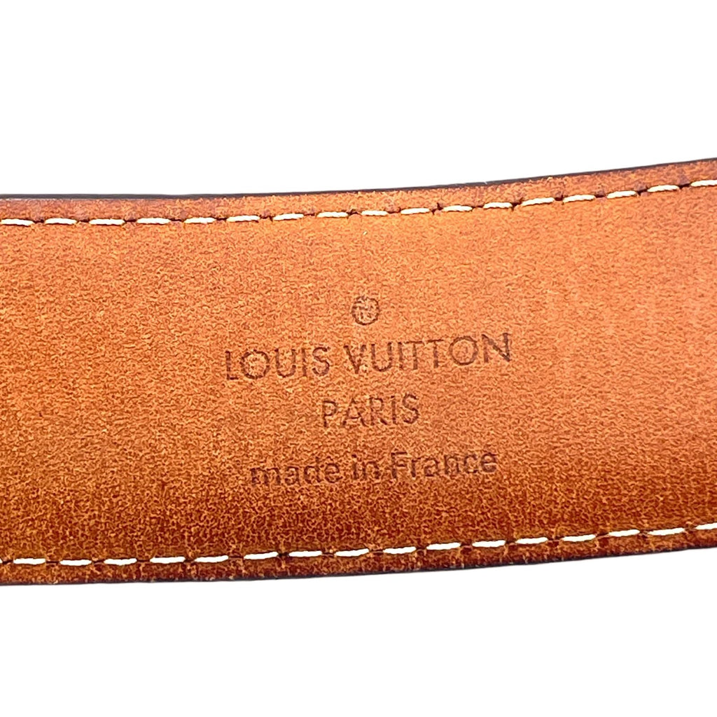 Louis Vuitton Ceinture Damier Brown Belt Gold — view 2