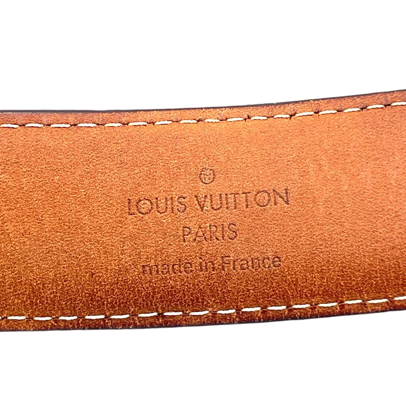 Louis Vuitton Ceinture Damier Brown Belt Gold — view 2