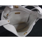Loewe Shoulder Bag Asymmetrical Ivory Leather — view 6