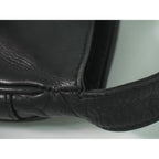 Fendi Logo Shoulder Bag Leather Black — view 7