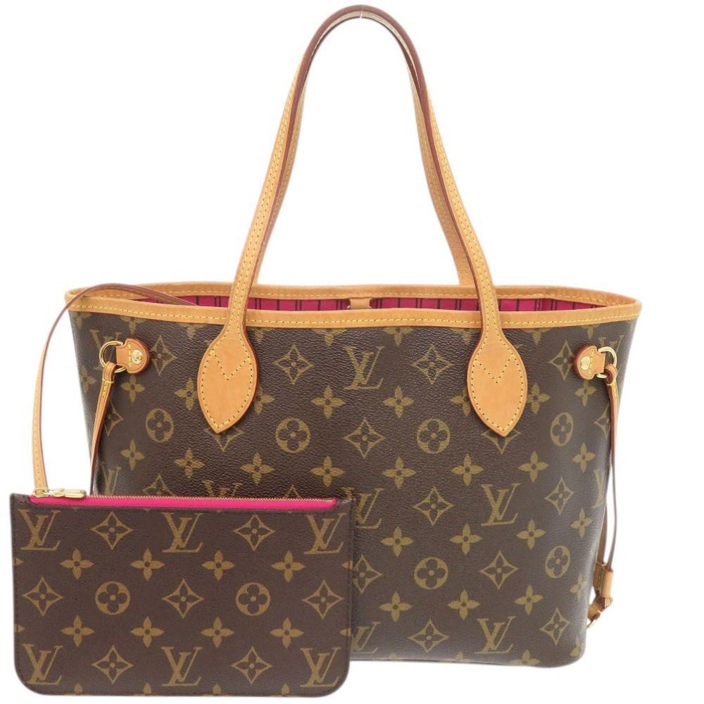 Louis Vuitton Neverfull PM Pouch with Monogram Pivoine Tote
