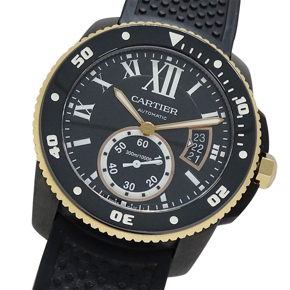 Cartier Watch Caliber Diver Carbon Date Automatic Winding