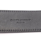 Saint Laurent Paris Belt Cassandra Black Leather — view 4
