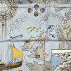 Hermes Scarf Silk Carre 90 le Voyage de Pytheas Box — view 8