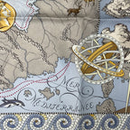 Hermes Scarf Silk Carre 90 le Voyage de Pytheas Box — view 9