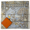 Hermes Scarf Silk Carre 90 le Voyage de Pytheas Box