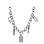 Gucci Necklace 5 Charm Silver Polished Ag 925 — view 3