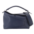 Loewe Puzzle Edge Bag Large 2-Way Bag Leather Navy