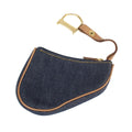 Dior Saddle Indigo Denim Leather Case Pouch