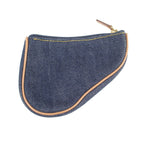Dior Saddle Indigo Denim Leather Case Pouch — view 6