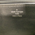 Louis Vuitton Zippy Wallet Long Calf Leather Black Silver 2829 — view 5