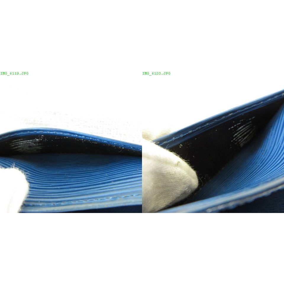 Louis Vuitton Wallet Epi Leather Blue — view 6