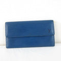 Louis Vuitton Wallet Epi Leather Blue
