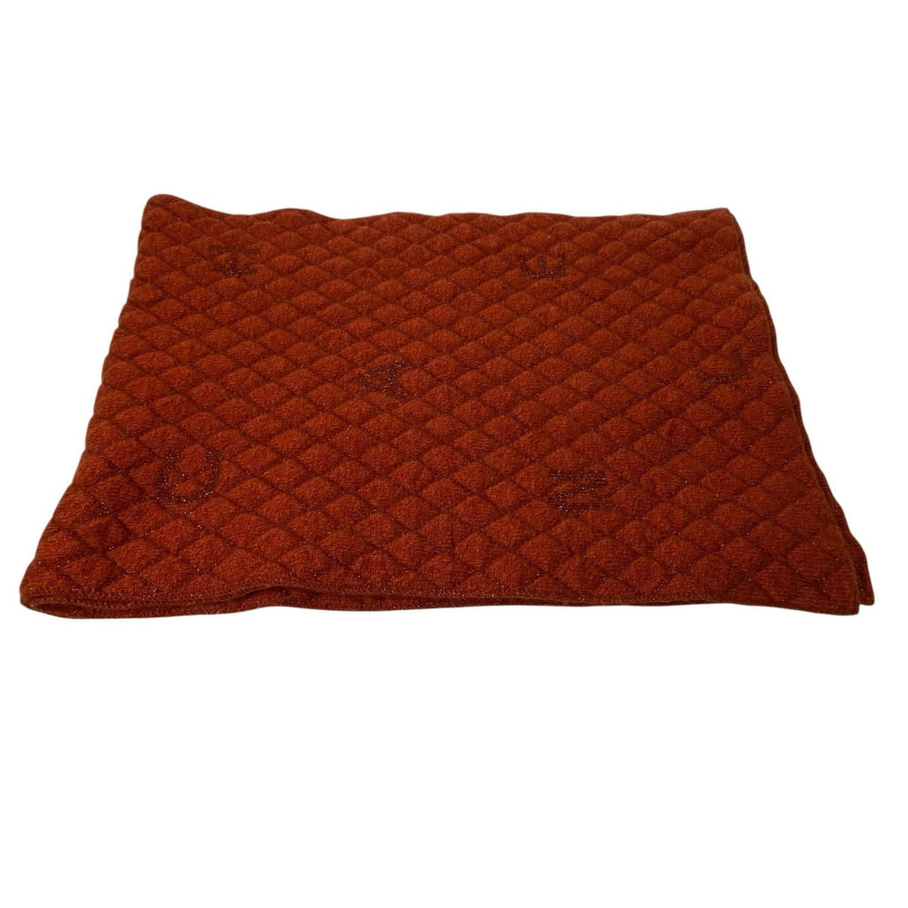 Chanel Quilted Cashmere Viscose Scarf — view 4