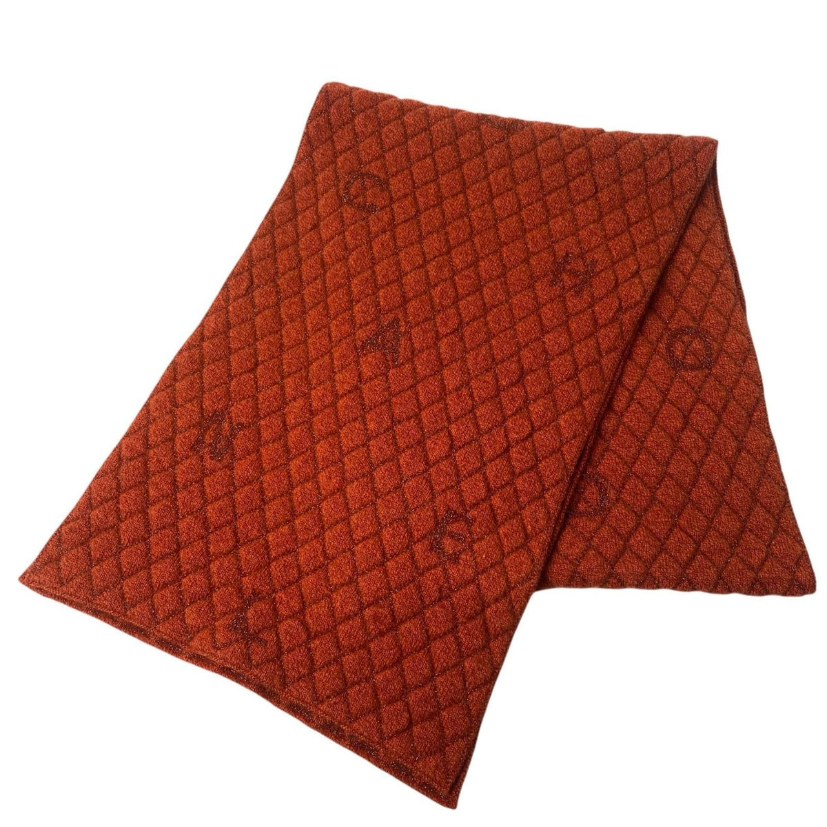 Chanel Quilted Cashmere Viscose Scarf