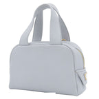 Prada Perforated Logo 2-Way Blue Gray Calfskin Shoulder Bag Triangle — view 2