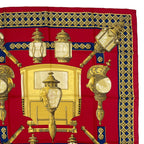 Hermes Scarf Silk Carre 90 Feux de Route Car Lantern Red — view 3