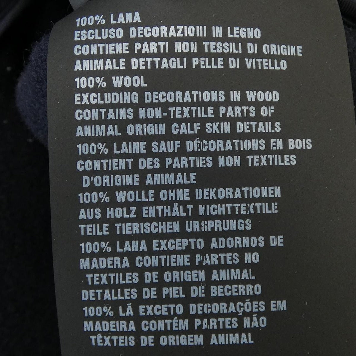 Prada Duffel Coat Navy 46 — view 3