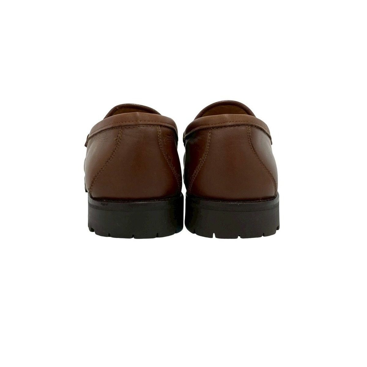 Gucci Box Horsebit Leather Loafers Slip on Shoes Brown Handbag — view 3