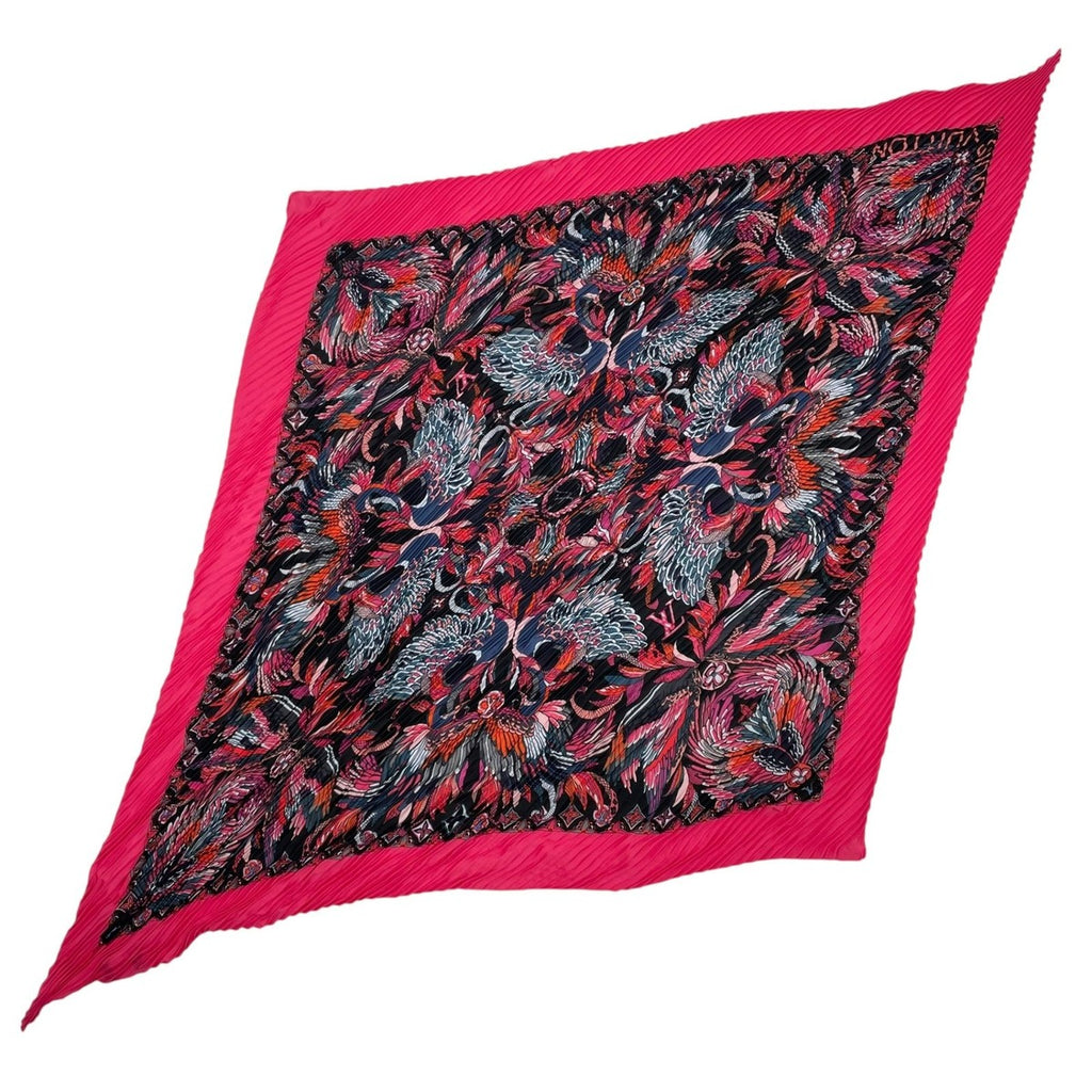 Louis Vuitton Scarf Silk Carre Plisse Angels Pink — view 2