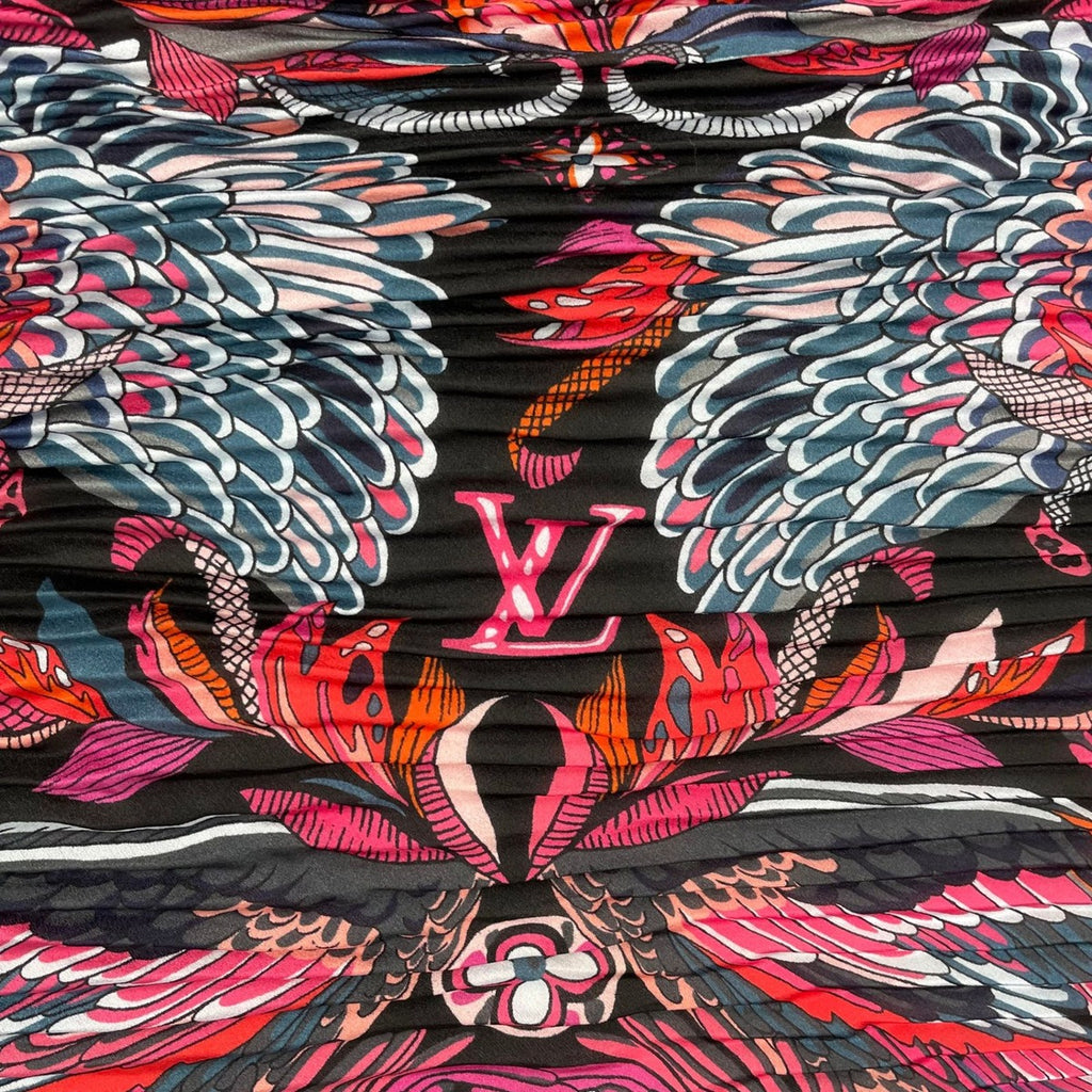 Louis Vuitton Scarf Silk Carre Plisse Angels Pink — view 6