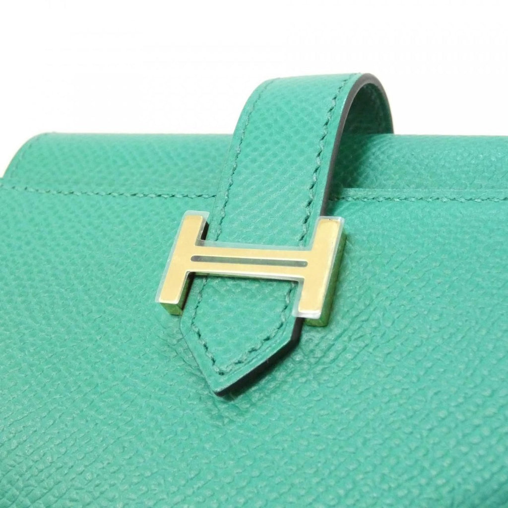 Hermes Bearn Combination Wallet Vert Jade — view 3
