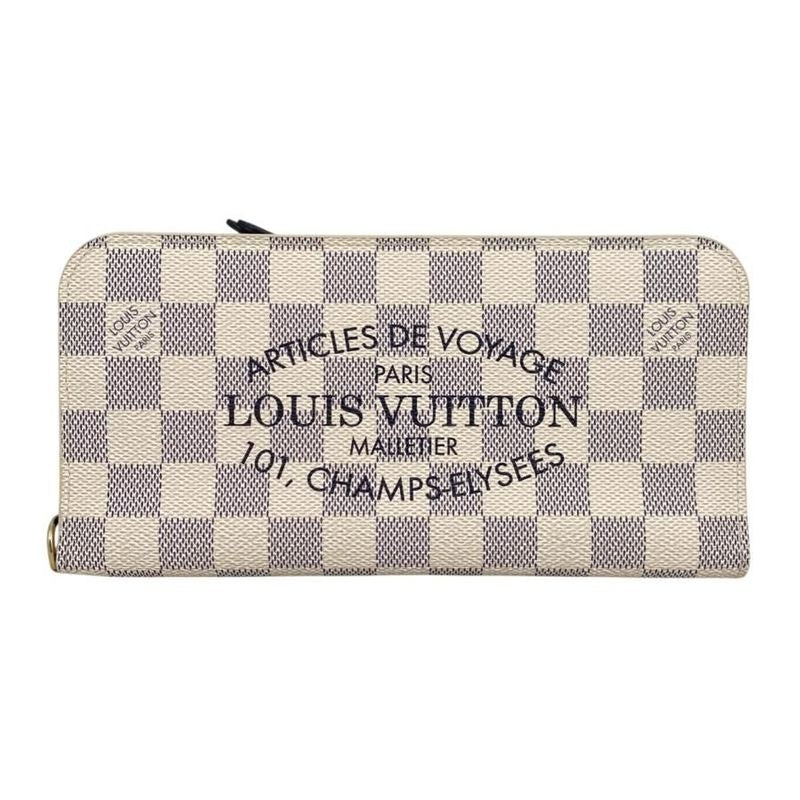 Louis Vuitton Bifold Long Wallet Portefeuille Antholite Damier Azur